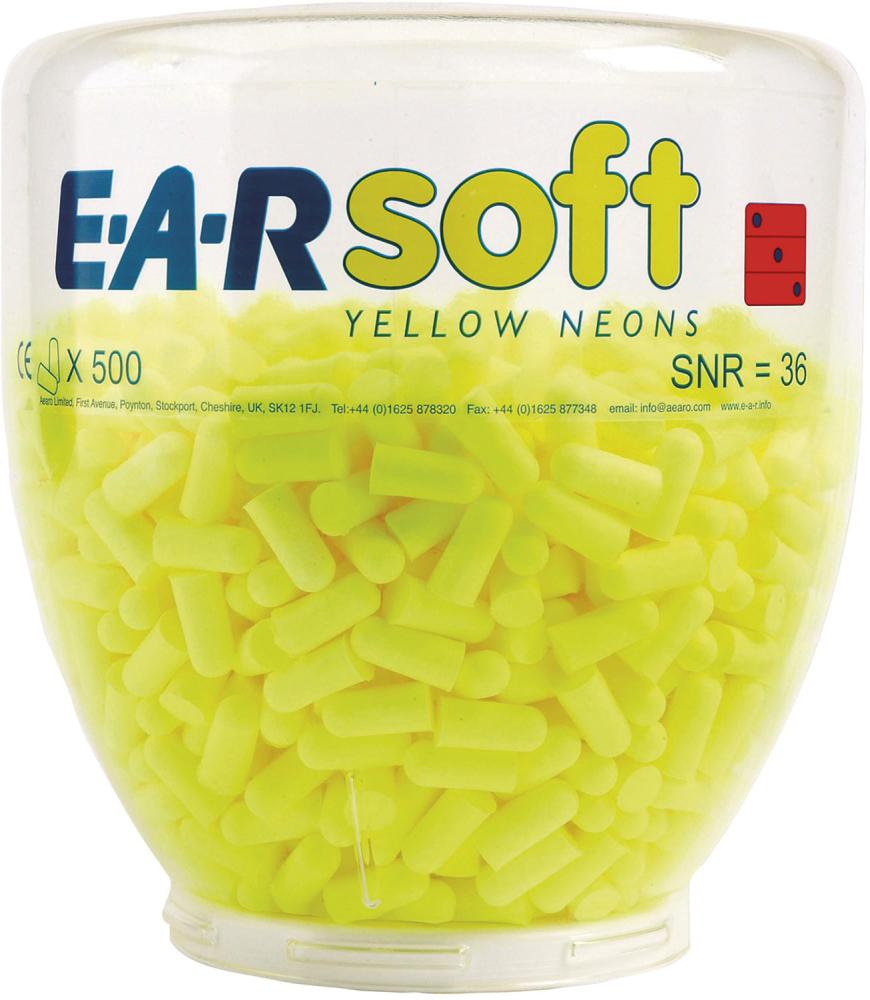 Refill-Aufsatz EAR Soft Yel.Neons (a 500 Paar)