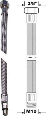 flex. Anschlussschlauch M8 500 mm