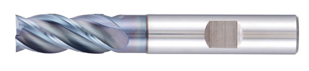 Schaftfräser VHM HPC kurzTiAlN Typ UNI Z4 35/38Grad Schaft HB Werksnorm 4mm FORMAT