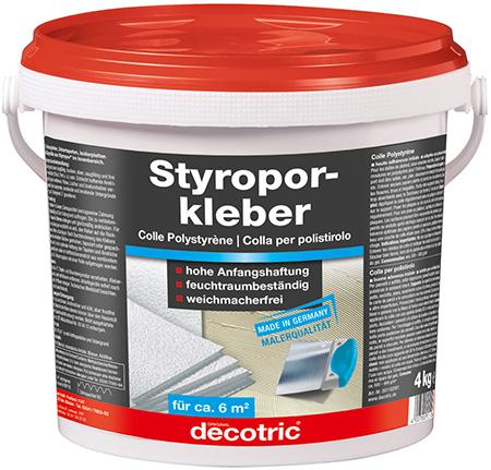 Styroporkleber 4kg, Eimergebrauchsfertig decotric