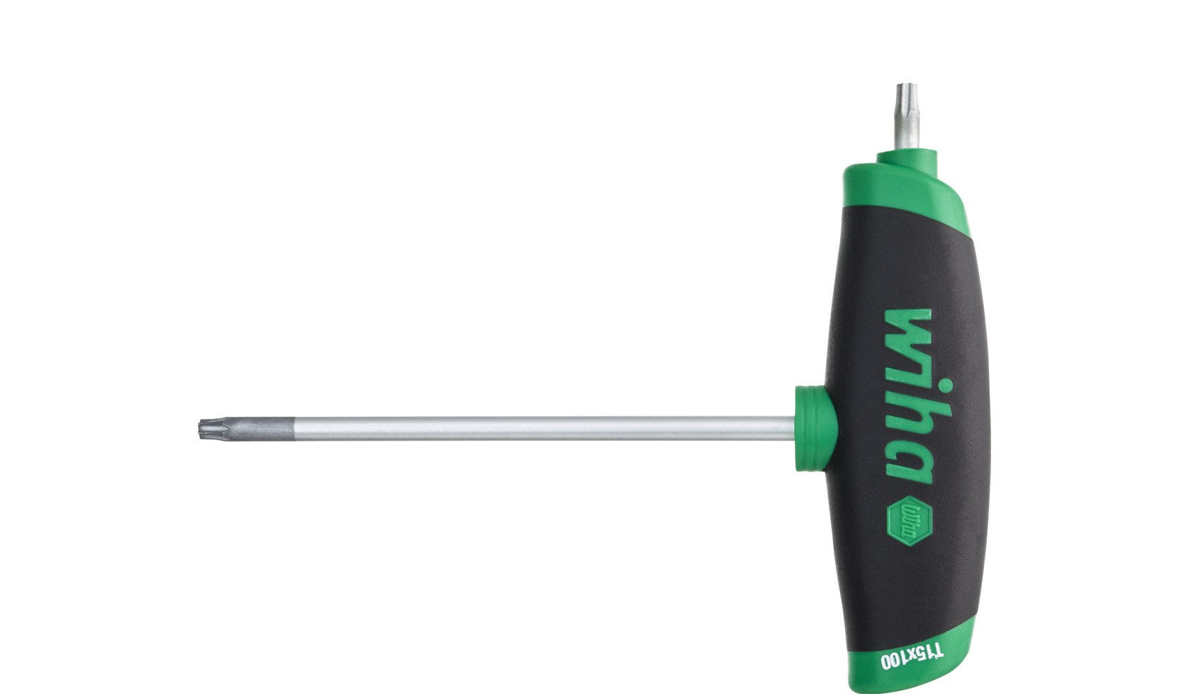 Wiha Stiftschlüssel mit Quergriff ComfortGrip TORX® mit Seitenabtrieb mattverchromt T10 (45446)