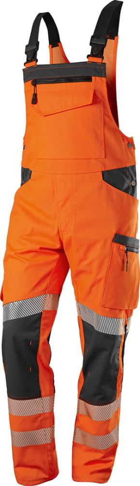Latzhose 2041, warnorange/anthrazit, Gr. 56/58l