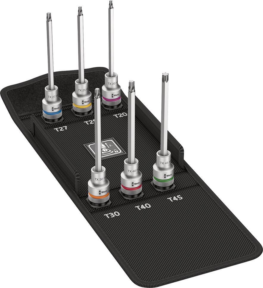 Schraubendreher-Einsatz-Garnitur 1/2" Zyklop für Innen-TORX®-Schrauben, lang