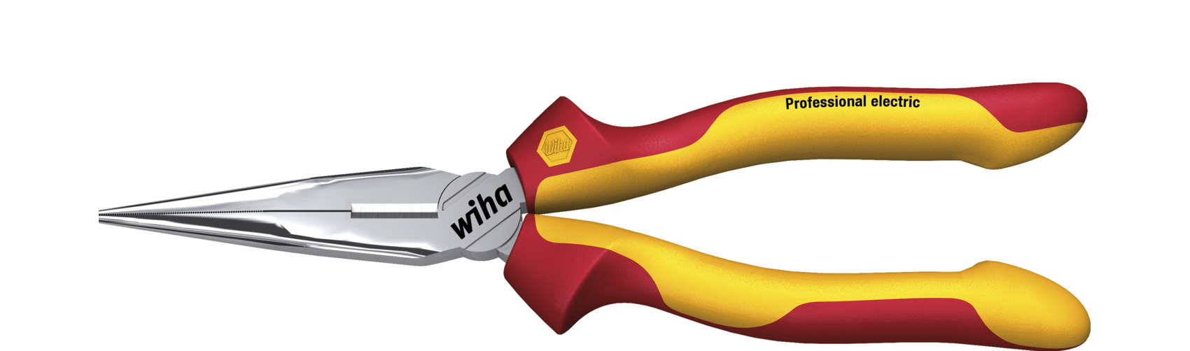 Wiha Flachrundzange Professional electric mit Schneide gerade Form 200 mm, 8" (27423)