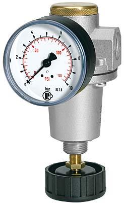 Druckregler BR Standard, G1/2" DN15, BG 2, 0,5-10bar, inkl. Manometer, RIEGLER