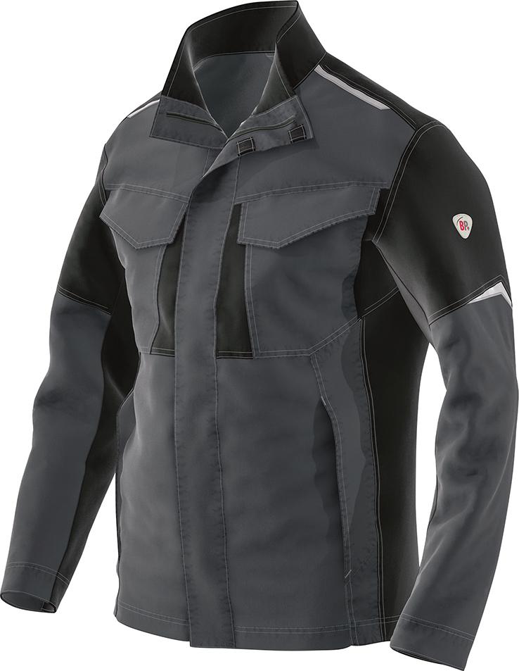 Arbeitsjacke 2438-581, anthrazit/schwarz, 56/58n