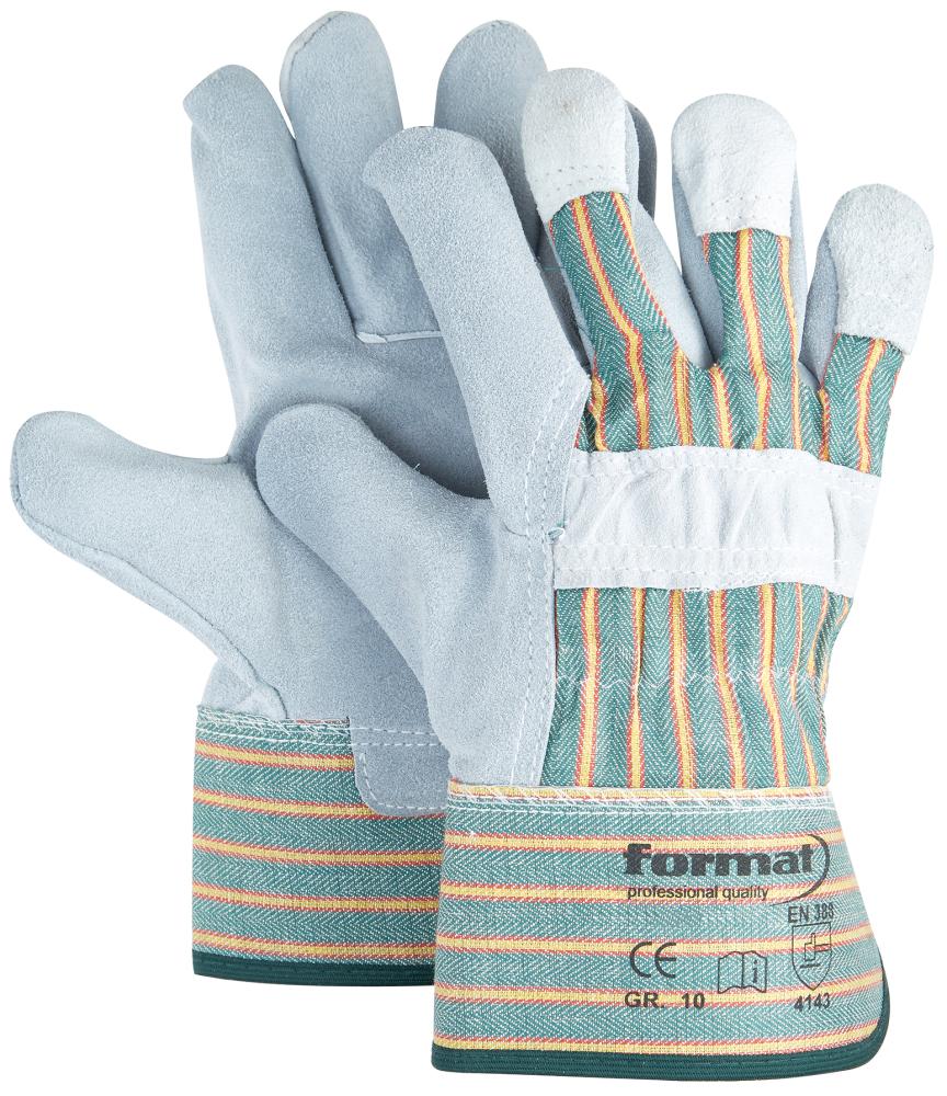 Handschuh,Rindspaltleder,Gr.10, FORMAT