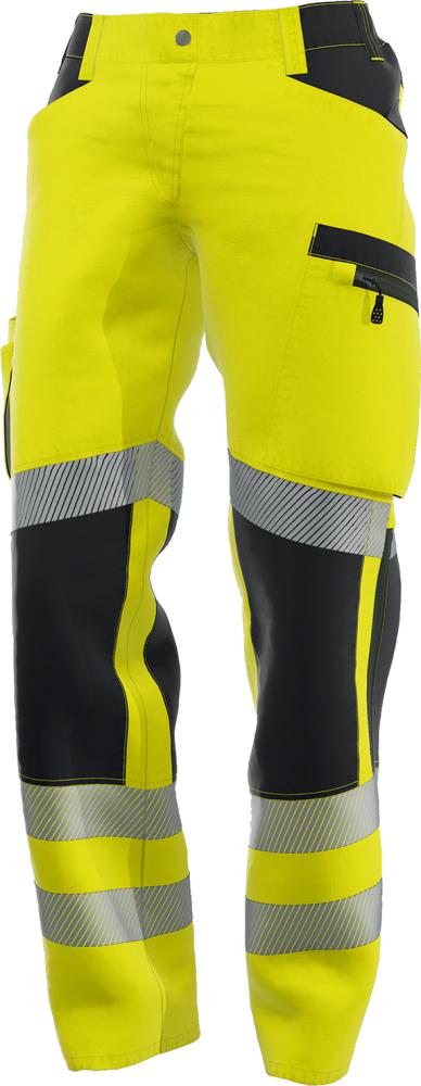 Warnschutz-Stretch-Hose, warngelb/anthrazit, 48
