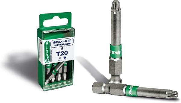 SPAX Bits T-STAR+ T25 1Blist.a5Bits,50mm 0
