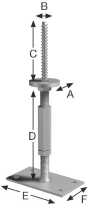 SST Pfostenhalter JGB18G
