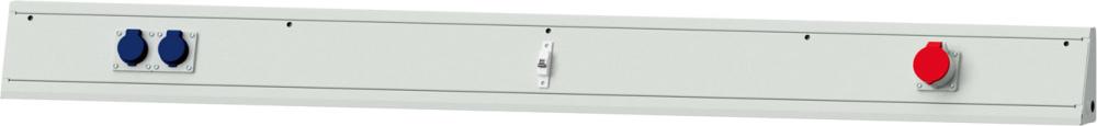 Energieaufsatz B 1500xT90xH170mm 1xCEE /1xSicherungsauto. 2xSchutzkontaktsteckdose