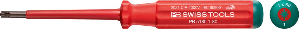 Schraubendreher 5180 VDE PZ/S 2x100mm Classic PB Swiss Tools