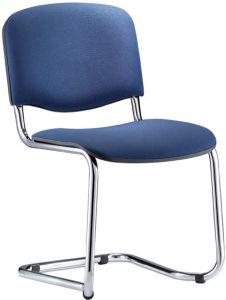 Besucherstuhl ISO Swing CF chrom / blau CF chrom / blau