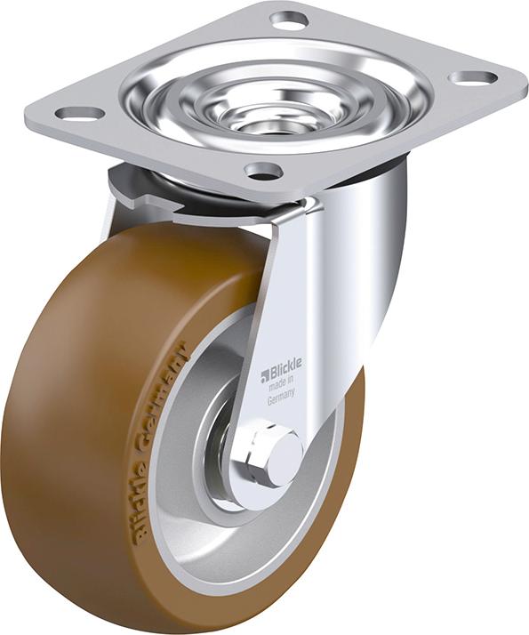 Lenkrolle Rad-D100mm Polyurethan L-ALB 101K