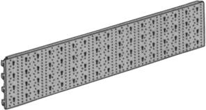 Lochplatte weiss 800X200mm