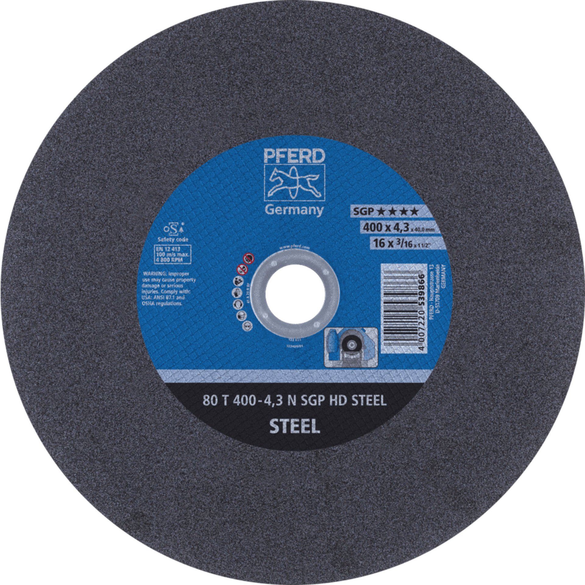 PFERD TOOLS HEAVY DUTY SGP bis Ø 2000 mm 100 T 400-4,3 N SGP HD STEEL/40,0