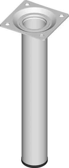 Stahlrohrmöbelfüsse weiss 200mm rd.30mm