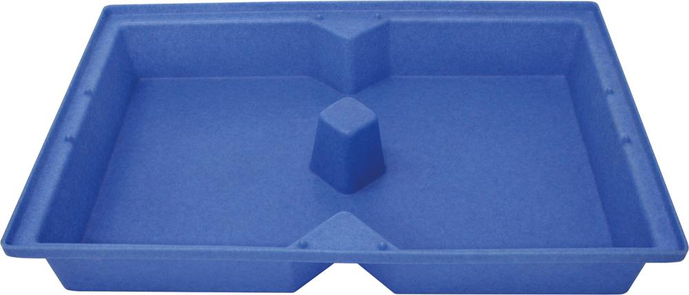 PE-Auffangwanne ohne Rost für Kleingebinde 119,5x79,5x18,5cm