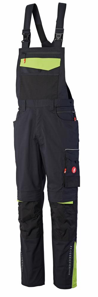 H-Latzhose Performance schwarz/lime Gr. 94 FORTIS