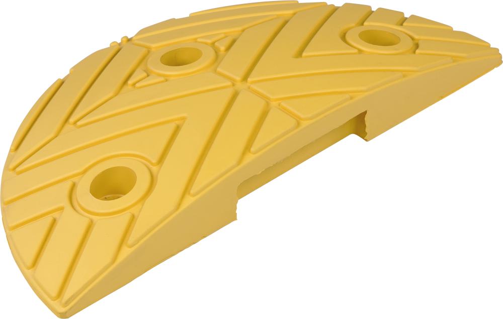 Fahrbahnschwelle Endstück gelb B250xT420xH70 mm