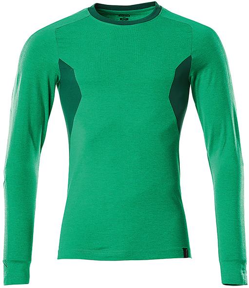 T-Shirt 18381,Langarm, Grasgrün/Grün, Gr.M Mascot