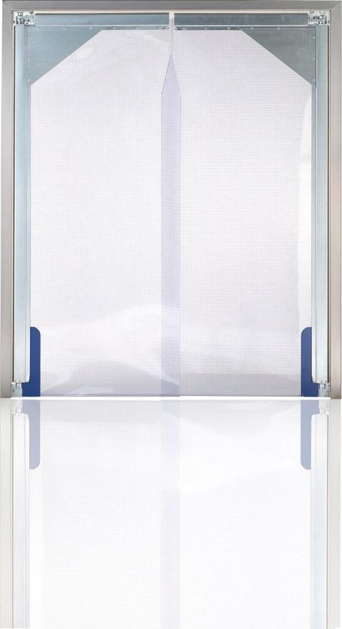 Pendeltür H2000xB2000 mm klar mit Gewebe