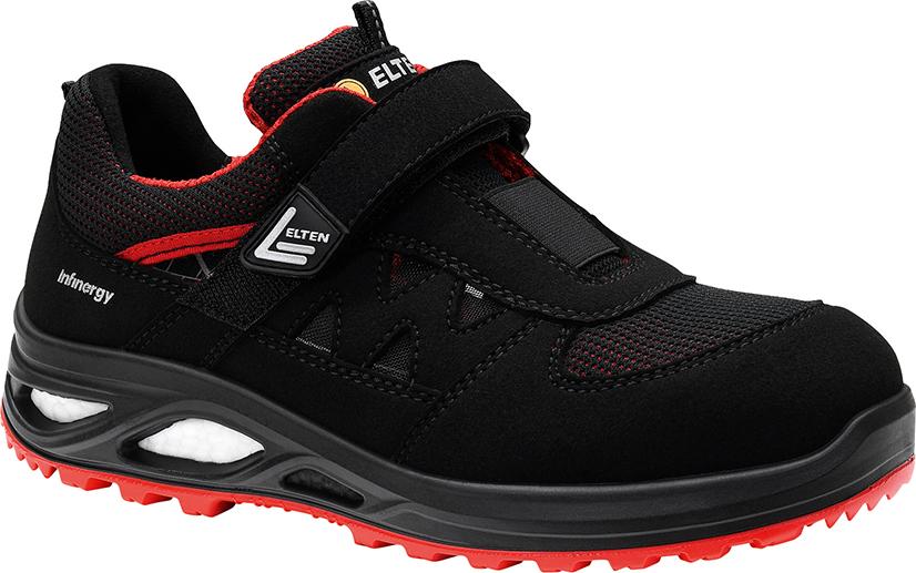 Damen-Sandale HANNAH XXTL black-red Easy ESD S1P, Gr.40 Elten