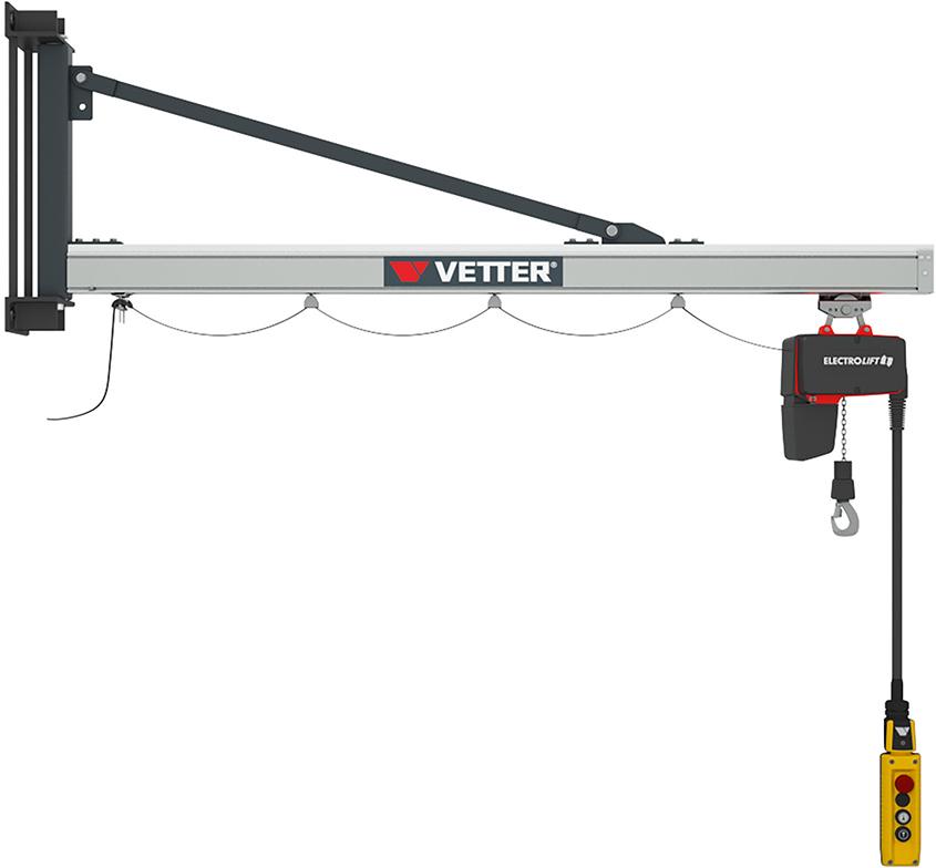 Wandschwenkkran Typ UW 80 kg Ausladung 4895 mm