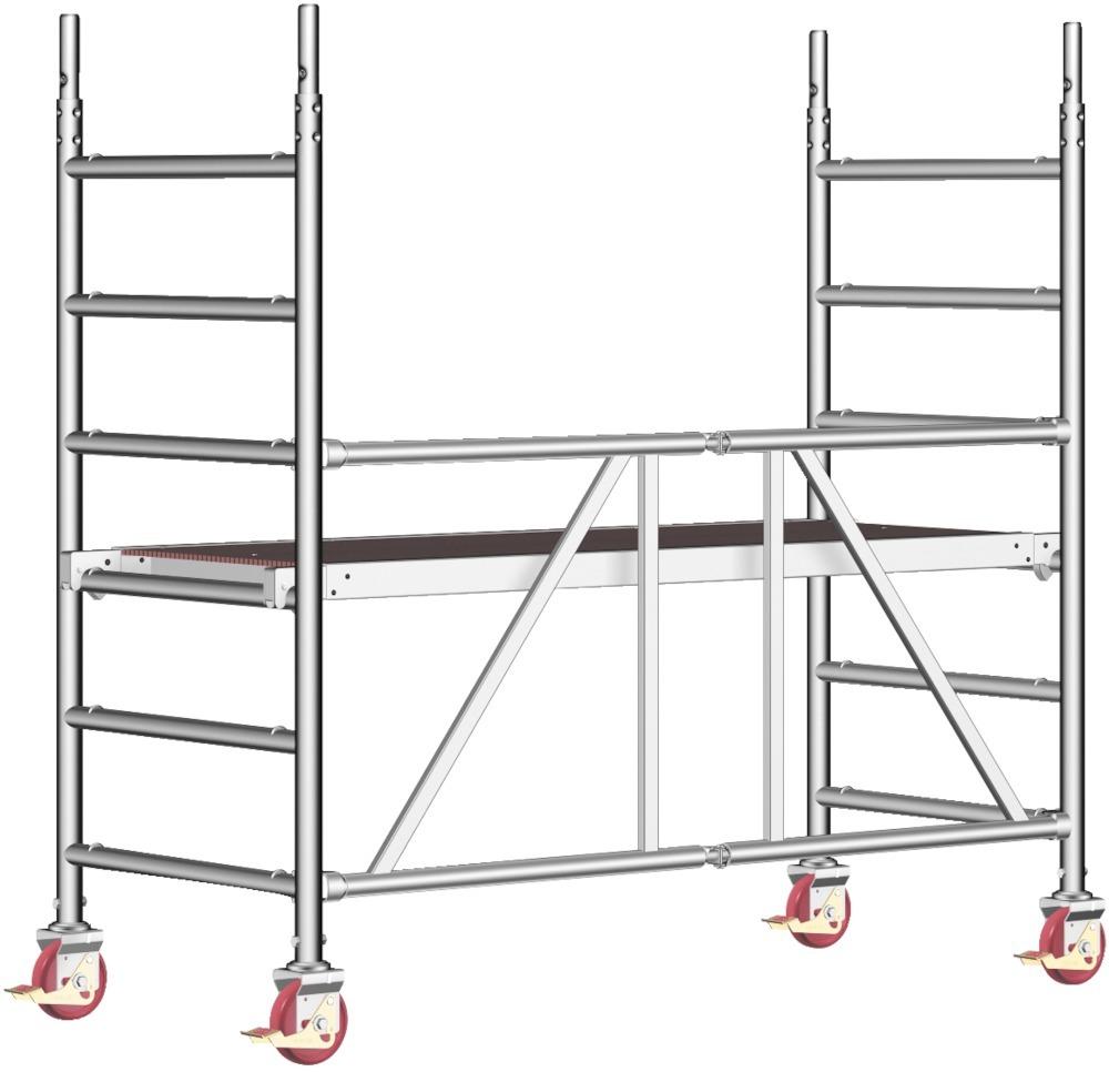 Rollgerüst Zifa P2 Plattform B1800xT750 mm Plattformhöhe 0,86 m Arbeitshöhe 2,86 m