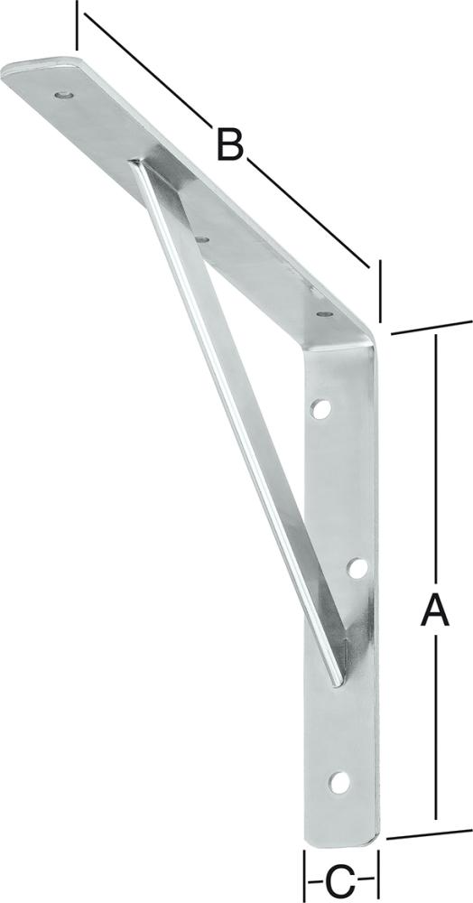 Stegkonsole verz. 400 x 250 mm Nr. 159400Z VORMANN