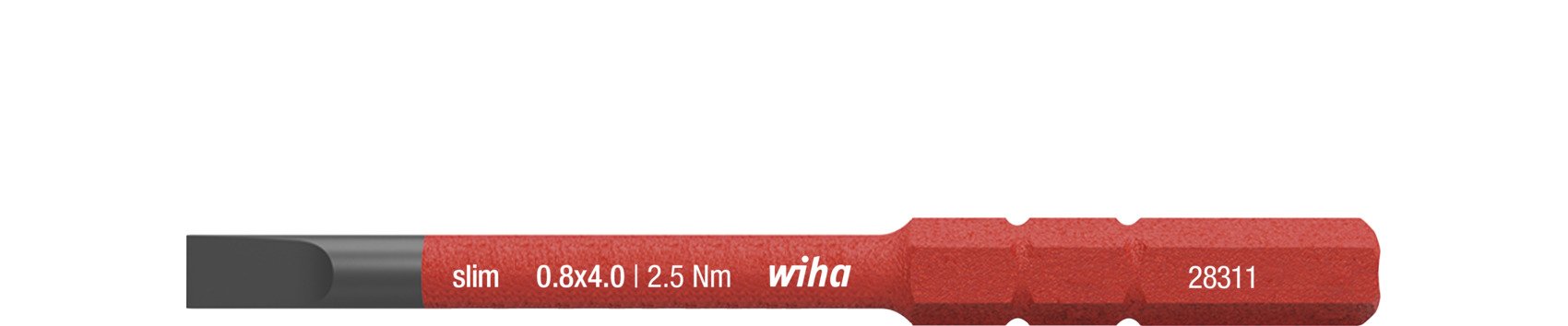 Wiha Bit slimBit electric Schlitz 4,0 mm x 75 mm (34580)