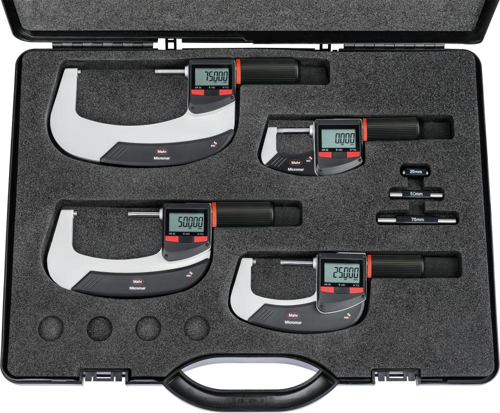 Dig.-Bügelmessschr.-Set MICROMAHR 40 EWRi-L IP65 0-100 mm Int.-Wireless MAHR