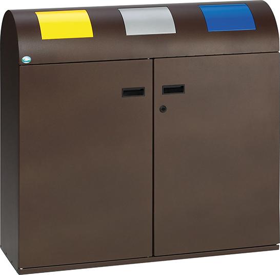 Wertstoffsammelstation WS 100R deeo-brown