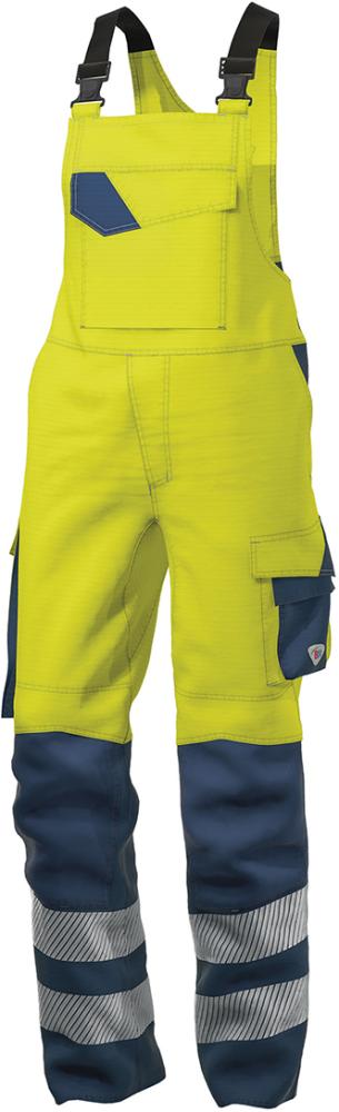 Latzhose 2237-590, warngelb/nachtblau, Gr.54s BP Multi Protect Plus