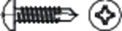 DIN 7504, ST, galZn, Form N-H=Kopf nach DIN 7981, Kreuzschlitz H, HP