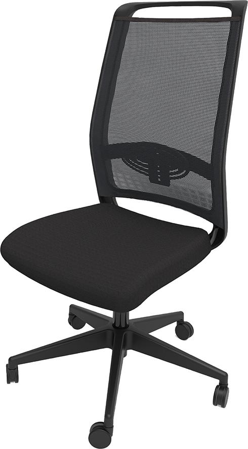 Bürodrehstuhl schwarz für familia 436 ohne Armlehnen