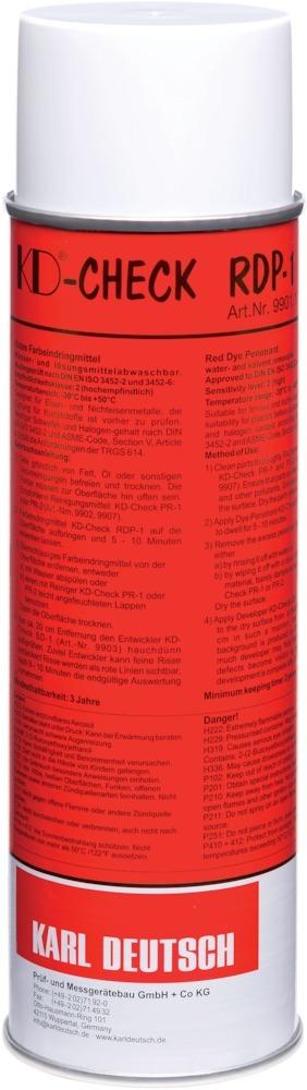 Farbeindringmittel-Spray 500ml rot KD-Check RDP-1