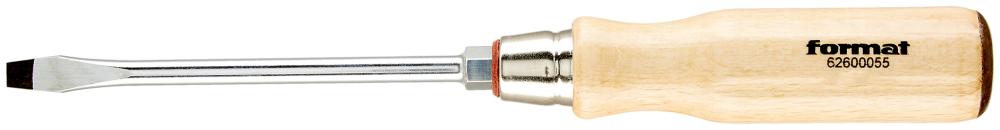 Schraubendreher mit Holzheft Schlitz 3,5x0,6x75mm FORMAT
