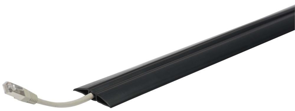 Kabelbrücke Toploader B1500xT62xH12 mm 1 Kammer H8xB11 mm PVC schwarz