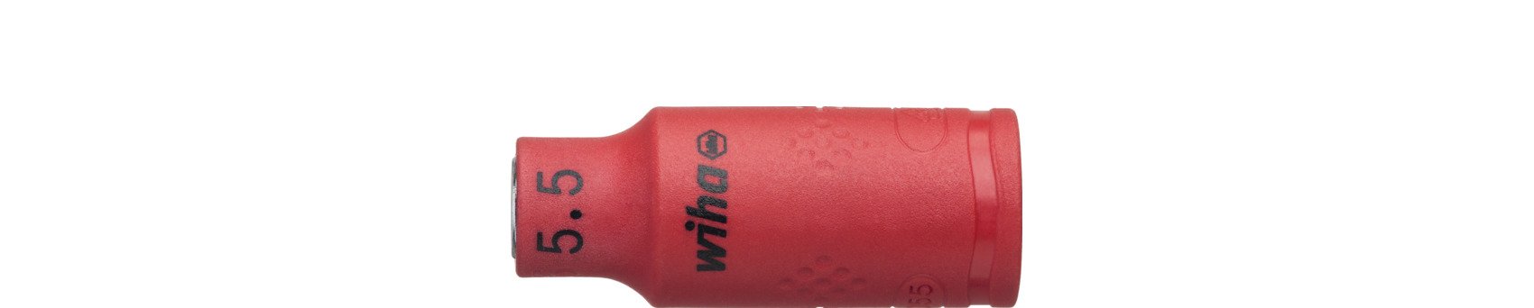 Wiha Steckschlüsseleinsatz isoliert 1/4" Außensechskant 5,5 mm x 42 mm (10102)
