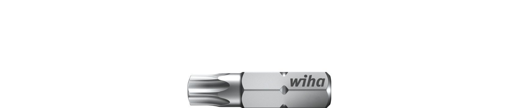 Wiha Bit Standard 25 mm TORX® Tamper Resistant (mit Bohrung) 1/4" C6,3 T30H (01732)