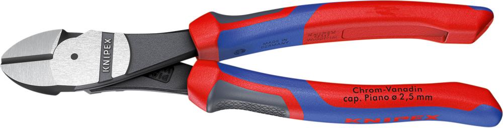 Kraft-Seitenschneider poliert mit Mehrkomponenten-Griffen 160mm KNIPEX