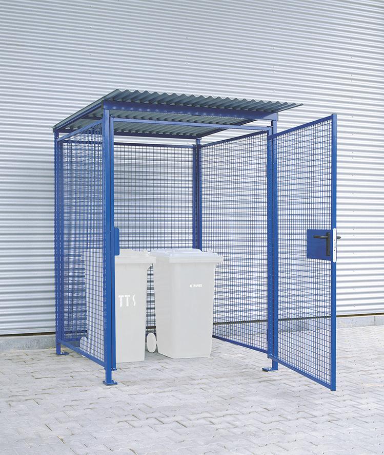Universalbox B1500xT1500xH2200 mm zinkgrundiert, RAL5002