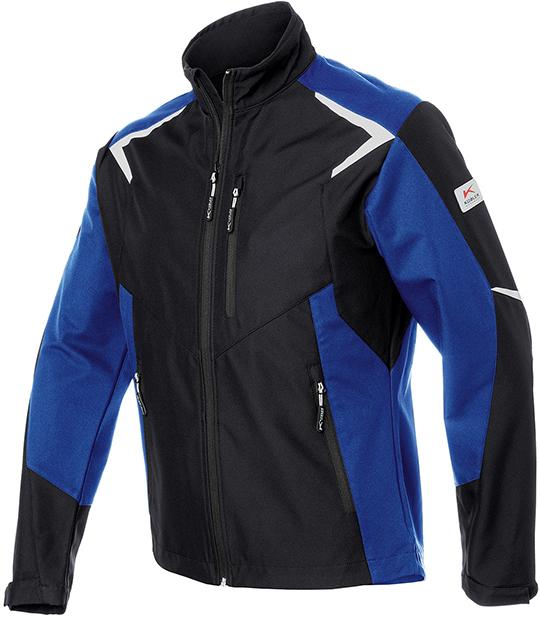 Softshell-Jacke, schwarz/kornblau, Gr.S BODYFORCE