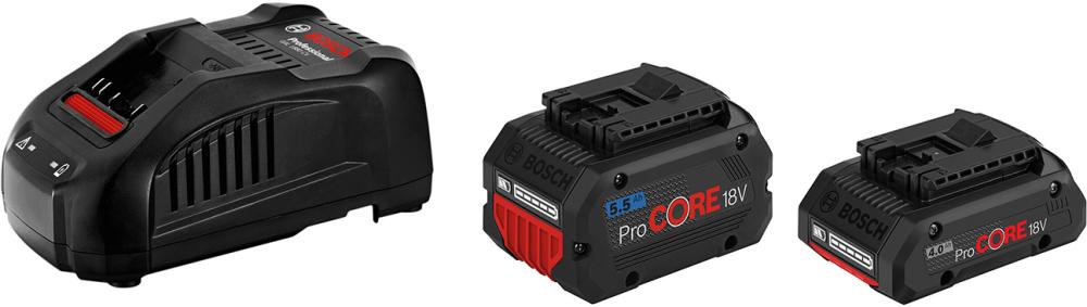 Akku-Starter Set ProCore 18,0 V Bosch 1x18,0 V 4,0 Ah + 1x 5,5 Ladegerät GAL1880 Koffer