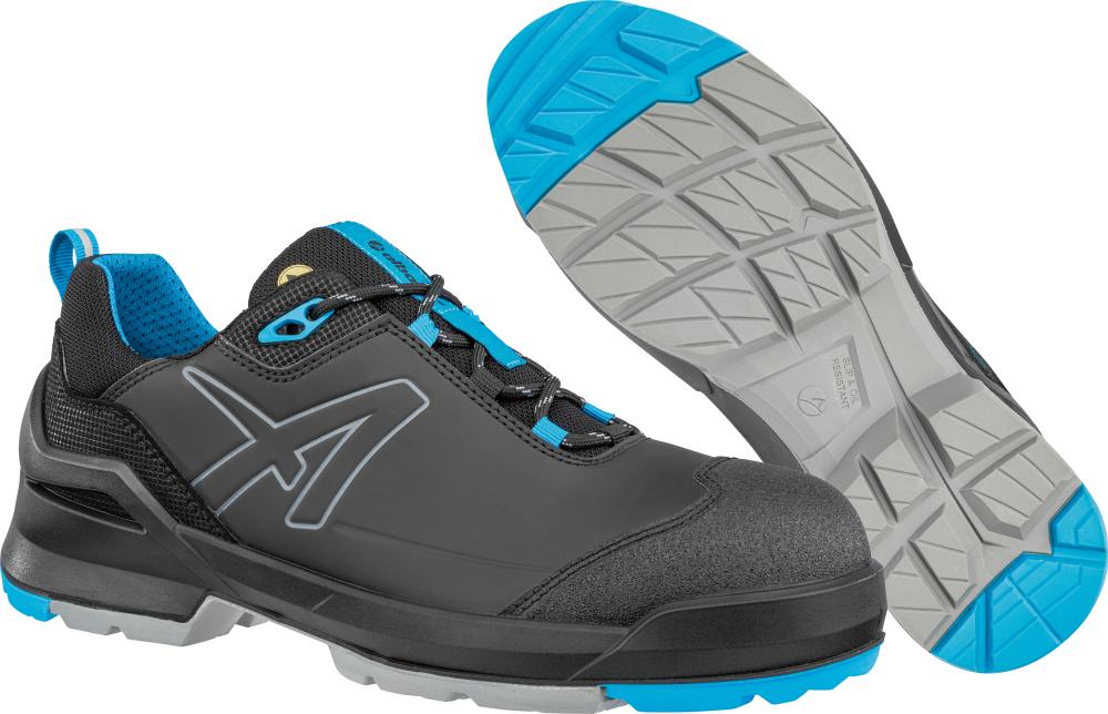 Halbschuh TARAVAL BLACK/BLUE LOW, ESD FO SR S3L, Gr.47