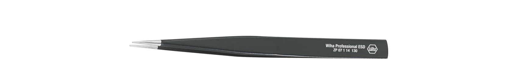 Wiha Präzisionspinzette Professional ESD Typ PSF PSF, 130 mm (32325)