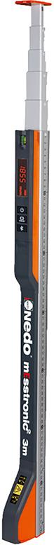 Teleskop-Messstab digital1,04-5,0m mEsstronic Easymit Bluetooth Nedo
