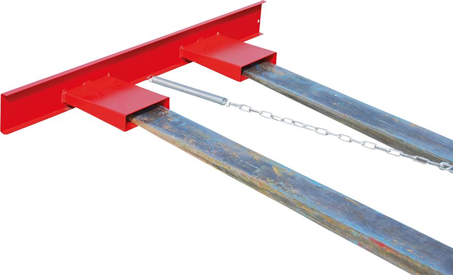Gabelzinkenschild GZS lackiert, Feuerrot