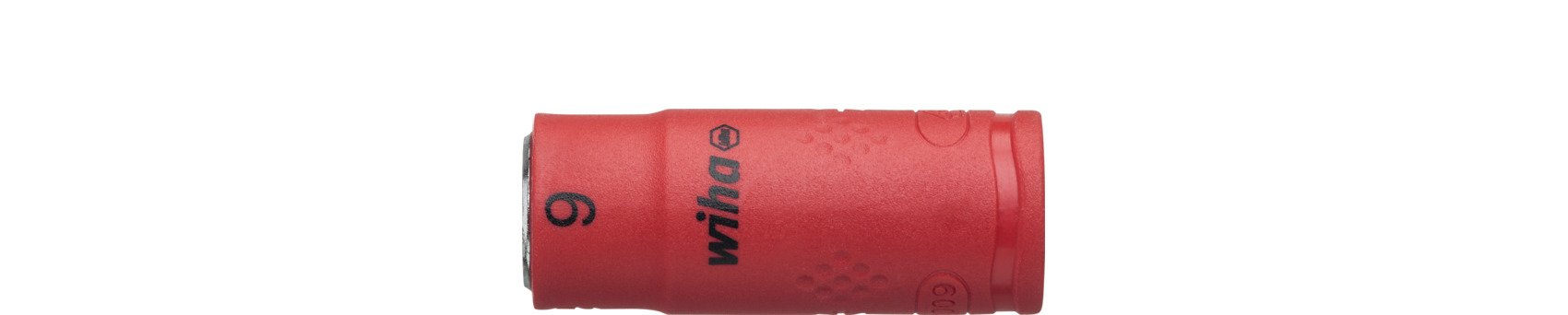 Wiha Steckschlüsseleinsatz isoliert 1/4" Außensechskant 9,0 mm x 42 mm (10104)